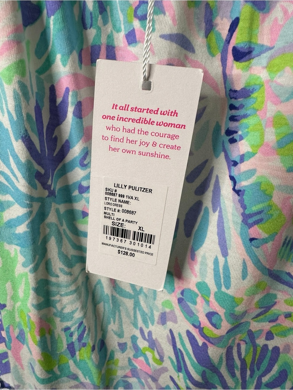 LILLY PULITZER Women's LORO Dress MULTI SHELL OF A PARTY XL NWT - Picture 5 of 8